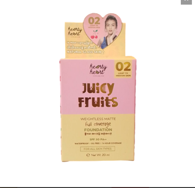 Hearty Heart Foundation Liquid Juicy Fruit #02
