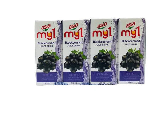 Asia Blackcurrant Fruit Juice 200ml 4's