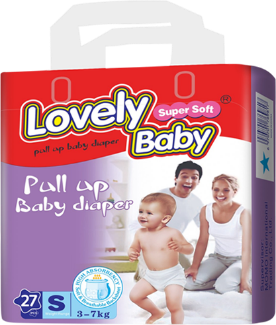 Lovely Baby Pull Up Baby Diaper - Big Pack (S)