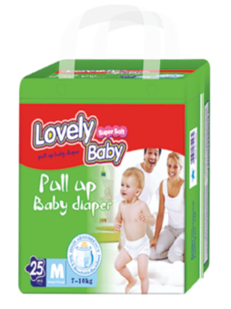 Lovely Baby Pull Up Baby Diaper - Big Pack (M)