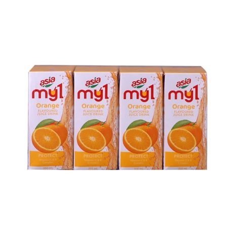 Asia My1 Orange 200ml 4's