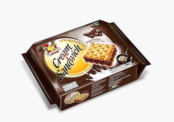 Samudra Cream Sandwich Chocolate 190g