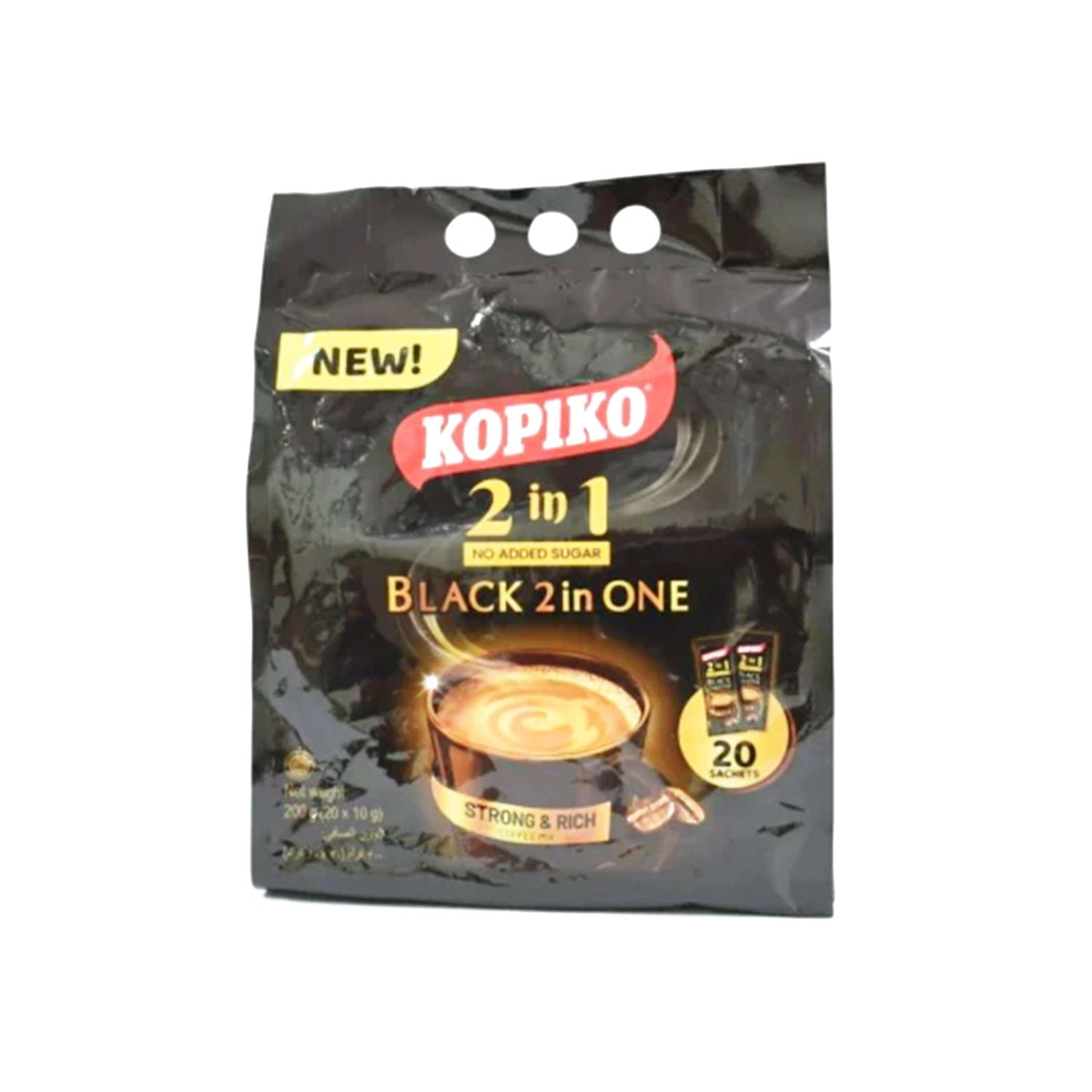 Kopiko Black 2 in 1 Strong Coffee 20'S