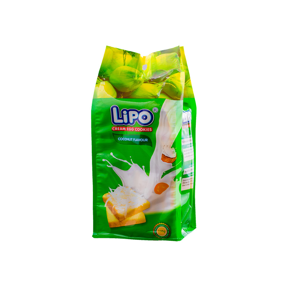 Lipo Cream Egg Cookies Coconut Flavour 135g