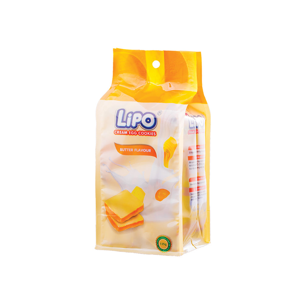 Lipo Cream Egg Cookies Butter Flavour 135g