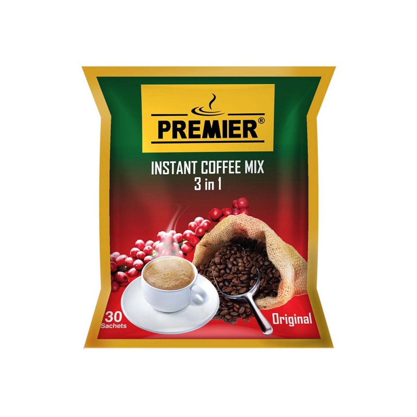 Premier 3 In 1 Coffee Mix 10 Pieces (180) G