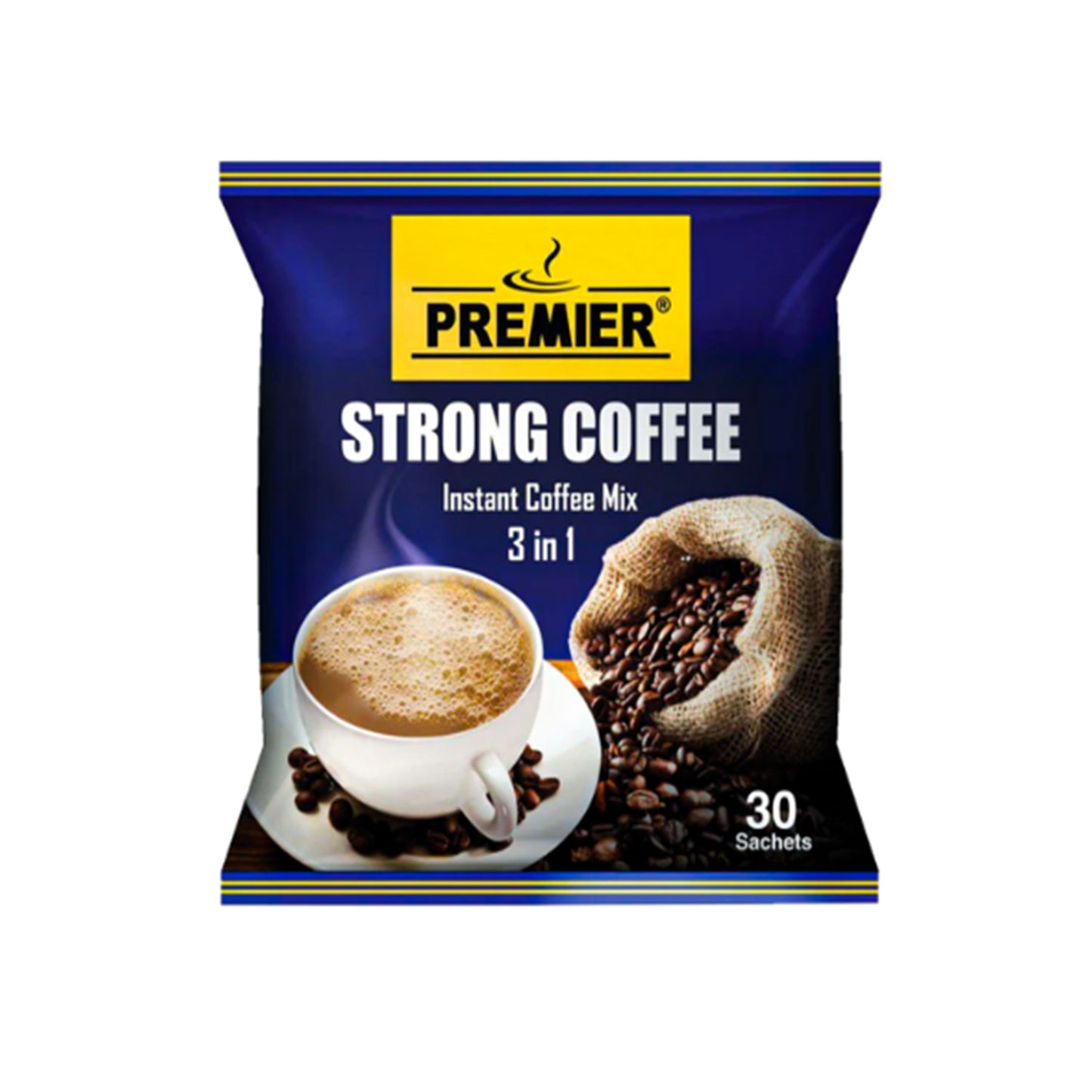 Premier Instant 3 in 1 Strong Coffee Mix 30's 540g