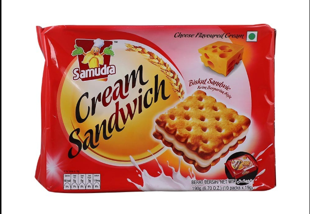 Samudra Cream Sandwich Cheese 190g