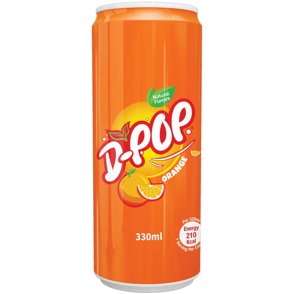 D-Pop Orange 330ml (Can)