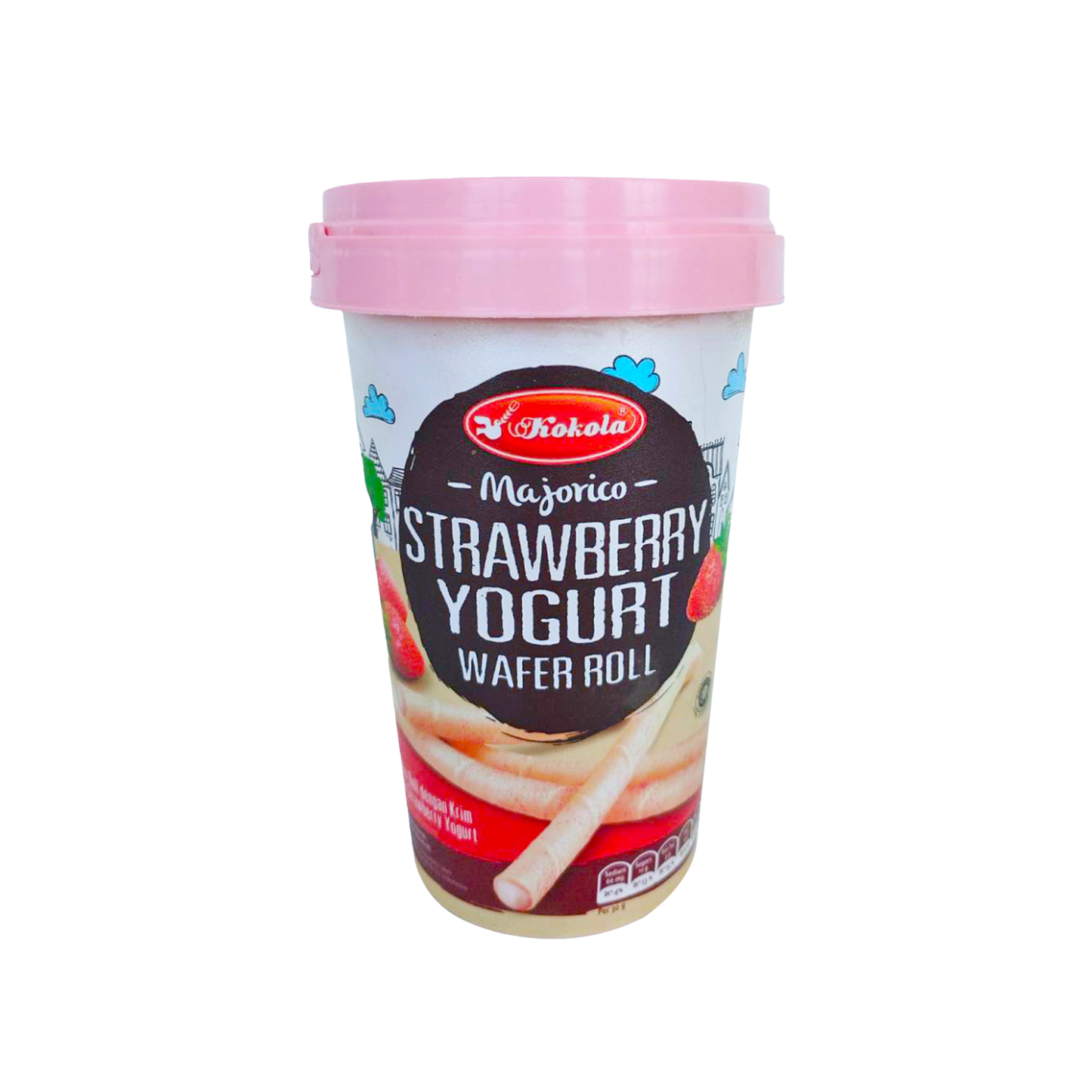 Majorico Strawberry Yogurt Wafer Roll 120g