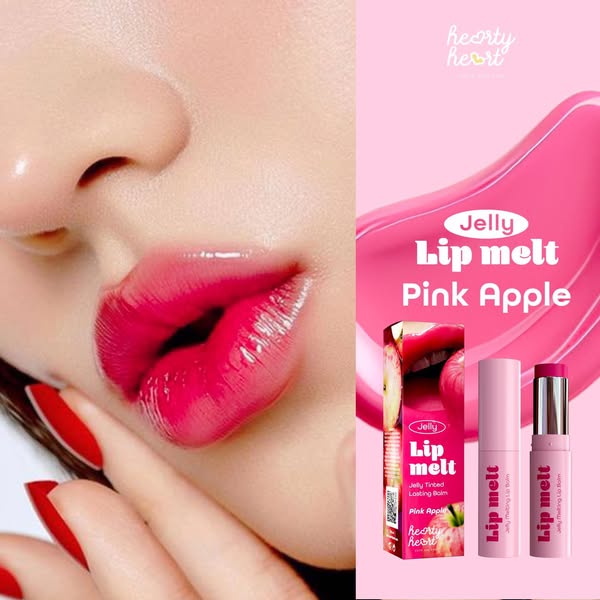 Hearty Heart Jelly Lip Melt Pink_Apple