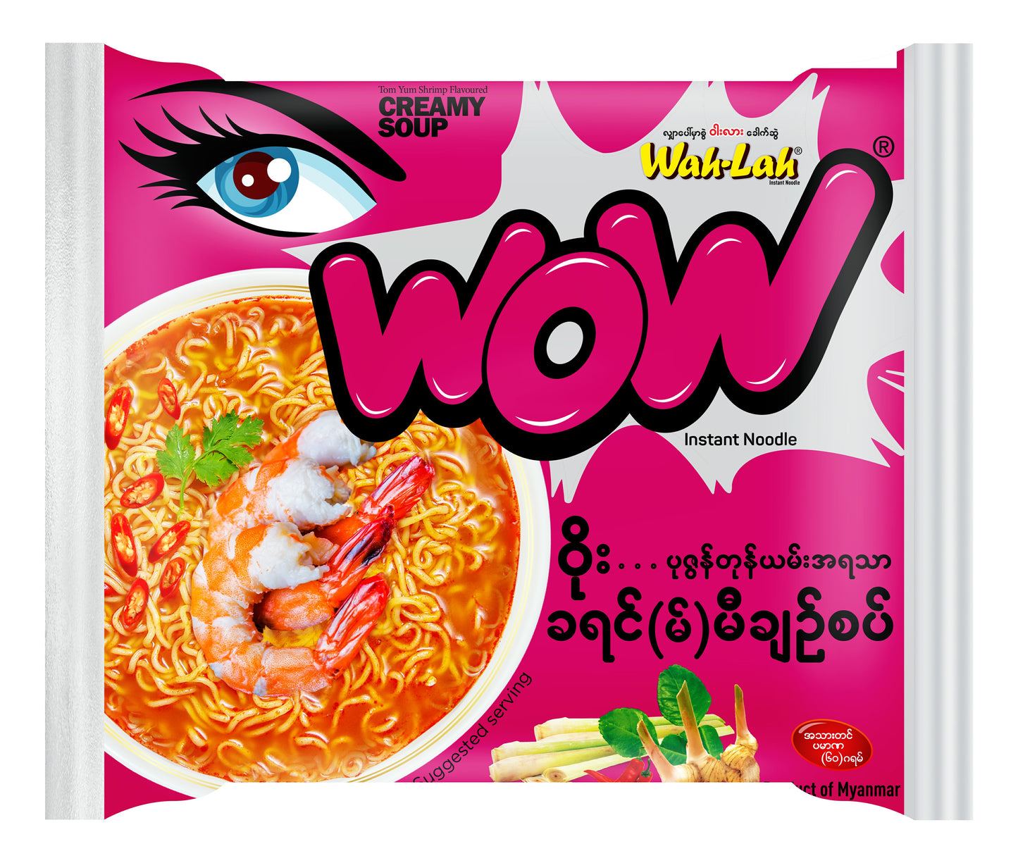 Wah-Lah Noodle Tom Yum Shrimp Creamy Soup WOW 1pcs