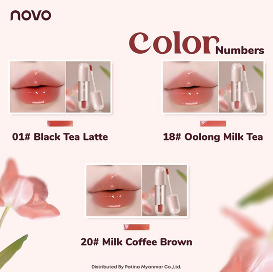 Novo Adore Radiance Lip Glaze (6095) Olong Milk Tea 18#