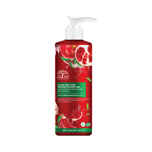 Deleaf Glow & Frim Serum Shower Gel Pomegranate  450ml