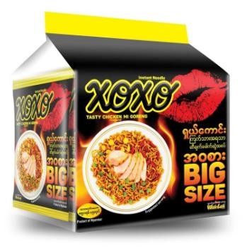 ဝါးလား XOXO ကြက်သားအရသာဆီချက်ခေါက်ဆွဲ 85g