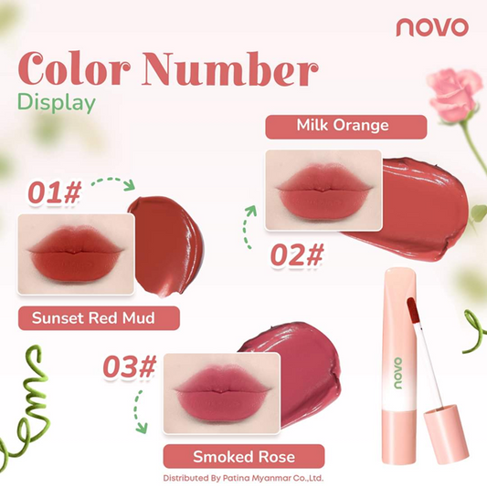 Novo Lipstick (5855) Sunset Red Mud 01#