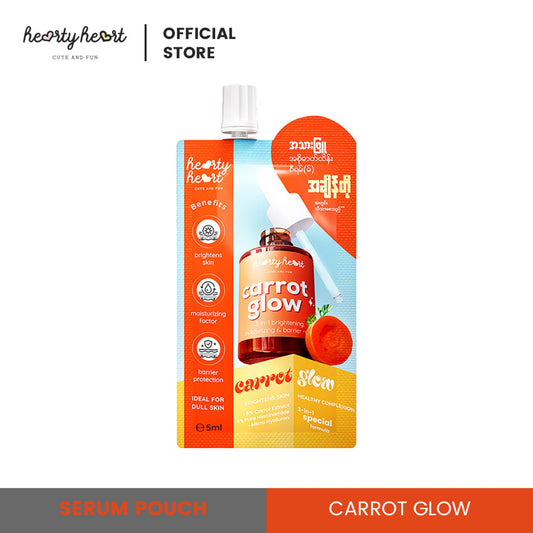 Hearty Heart Serum Pouch Carrot Glow 5ml