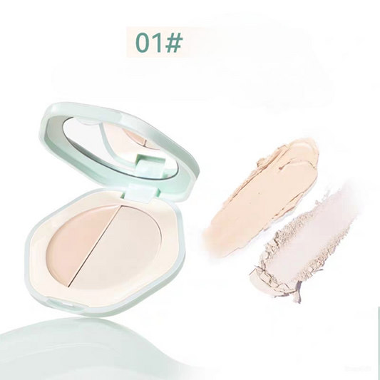 Novo 2in1 skin cream & powder concealer, redness, concealer highlight  (6196) 01#