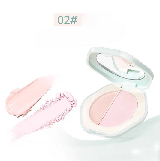 Novo 2in1 skin cream & powder concealer, redness, concealer highlight  (6196) 02#