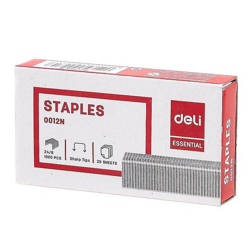 Staples #24/6, 25 Sheets
