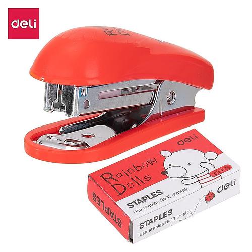 Mini Stapler #10, 12 Sheets + Refill