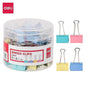 Deli Colorful Binder Clips 19mm