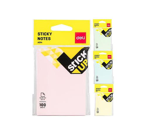 Deli Sticky Note (3x4 in) 100 Sheets (1 Color)