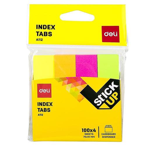 4 Color Index Tabs (3 in) 100 x 4 Sheets