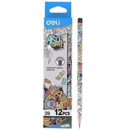 Deli 2B Graphite Pencil (Hexagonal) No Eraser