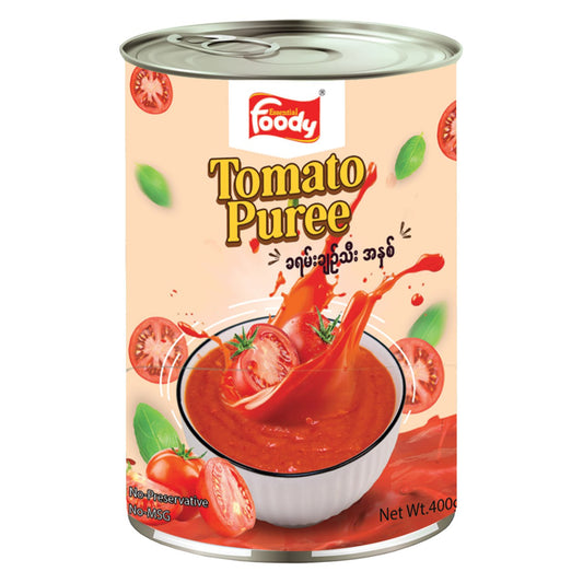 Foody Tomato Puree(ခရမ်းချဥ်သီးအနှစ်)400g