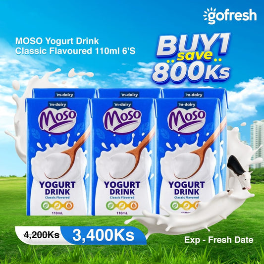 Moso Yogurt Drink Classic Flavoured 110MS 6'S Promotion