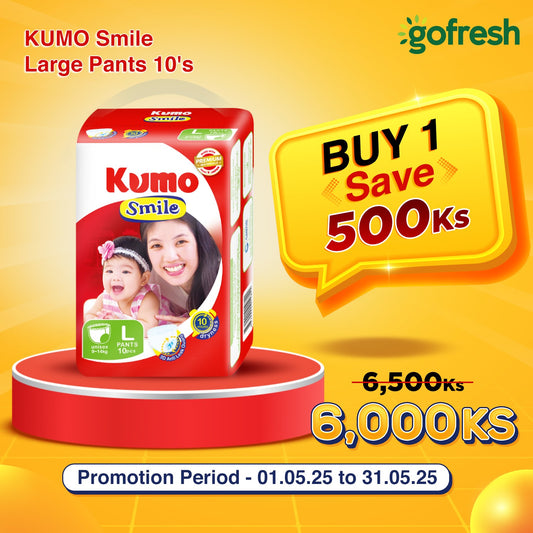 KUMO Smile Large Pants 10's Promotion (1.5.2025) to (31.5.2025)