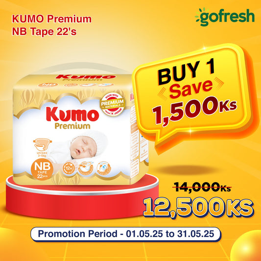 KUMO Premium NB Tape 22's  Promotion (1.5.2025) to (31.5.2025)