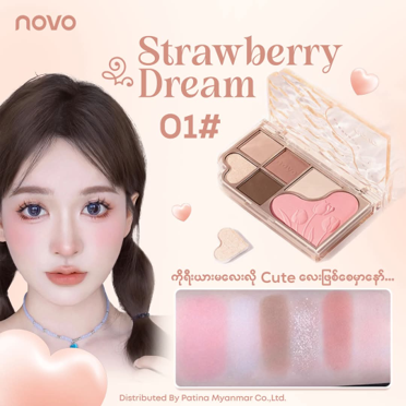 Novo Dream Star Sand Eyeshadow Palette (6089) Strawberry Dream 01#,