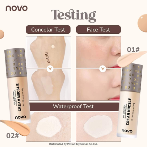 Novo Oil Control Holding Make Up (5378) 01#