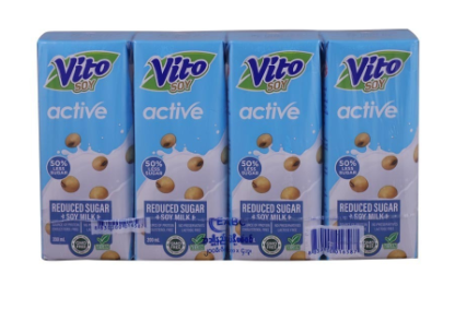 Vito Active Reduced Sugar 200ml 4's