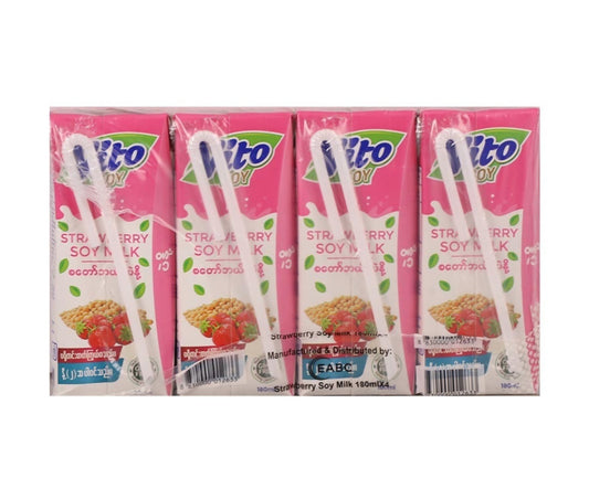 Vito Strawbeery Soy Milk 125ml 6's