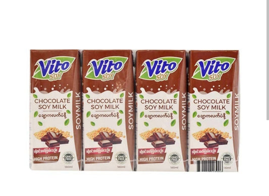 Vito Chocolate Soy Milk 125ml 6's