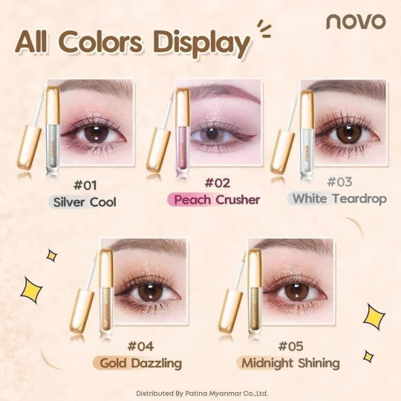 Novo Flash Liquid Eyeshadow (5460) Gold Dazzling 04#