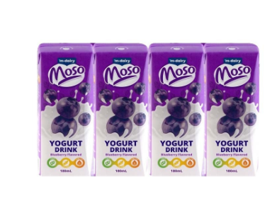 Moso Blueberry Yogurt 180ml 4's
